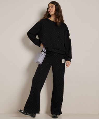 wide fit broek label glitters