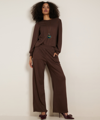 wide fit broek structuur