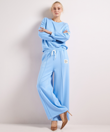 wide fit broek label naad