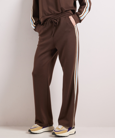 wide fit broek tapestreep
