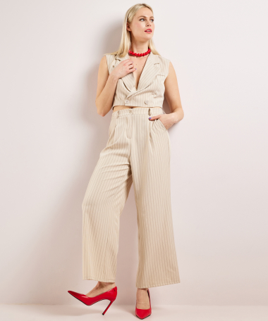 wijde pantalon strepen dessin