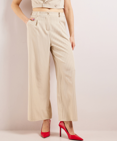 wijde pantalon strepen dessin