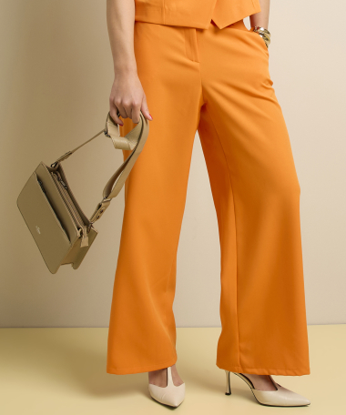 wijde pantalon uni