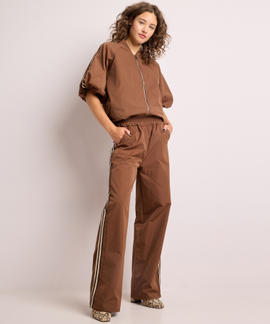 wide fit broek met tape