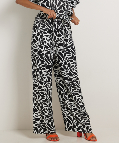 viscose wide fit broek palazzo