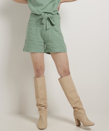 short stoere linnenlook