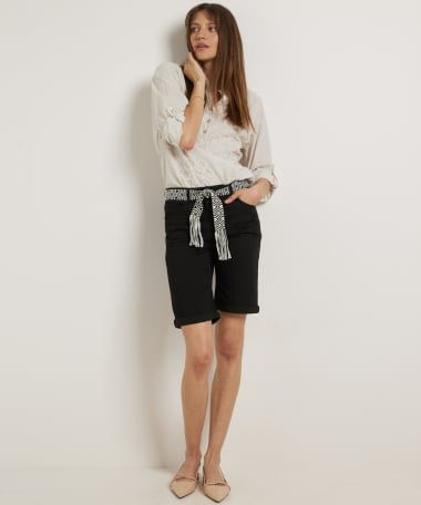 twill bermuda met ibizariem