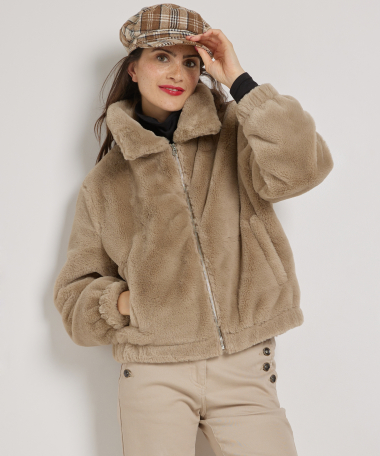 fake fur jasje