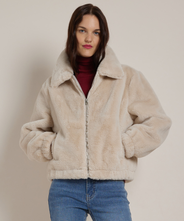 fake fur jasje