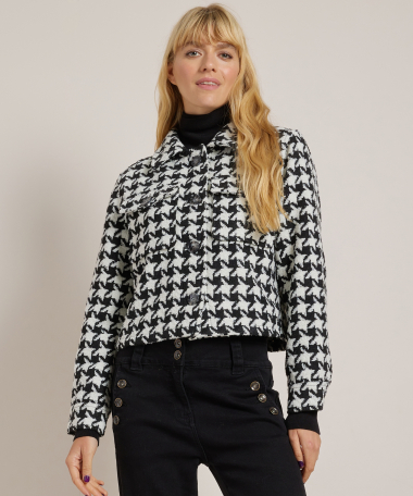 tweed jasje met kraag
