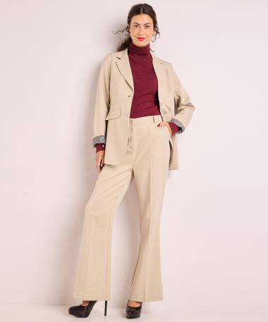blazer met geruite voering