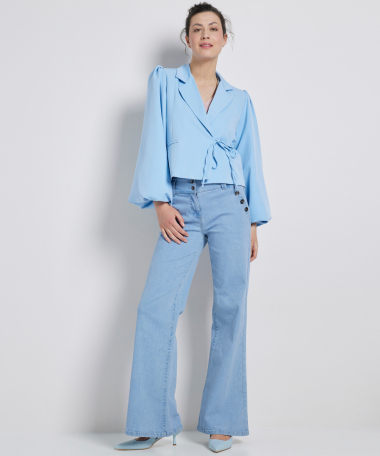 korte overslag blazer