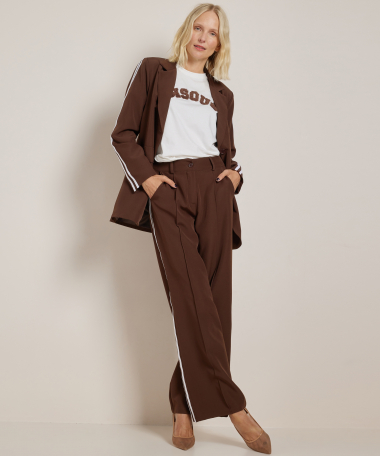 blazer dubbel streep
