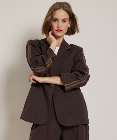 blazer met bies