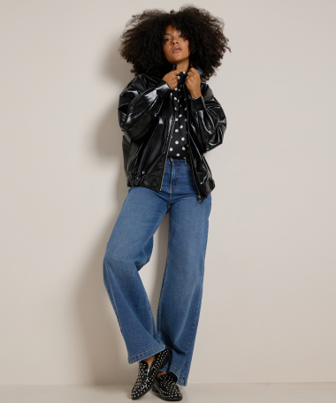 bomberjack lederlook