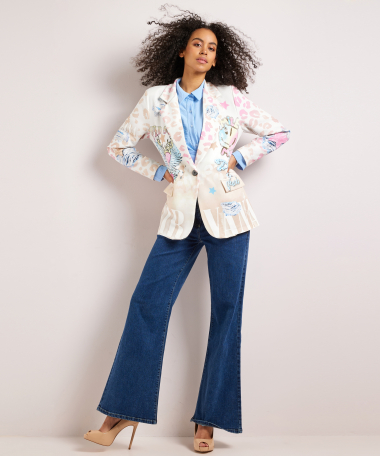 blazer all-over dessin