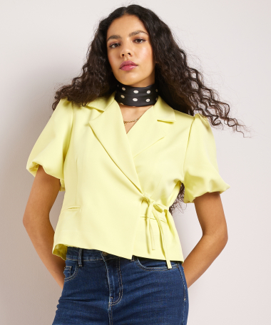 korte blazer met overslag