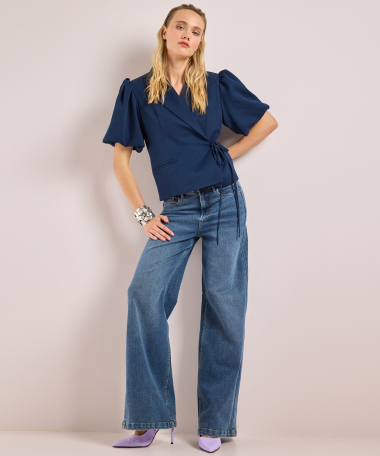 korte blazer met overslag