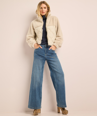 faux fur jas gestept