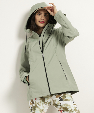 groene parka jas