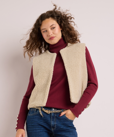 teddy gilet