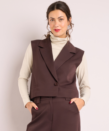 gilet met knoopsluiting