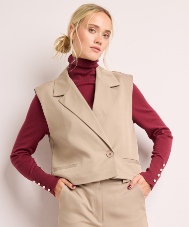 gilet met knoopsluiting