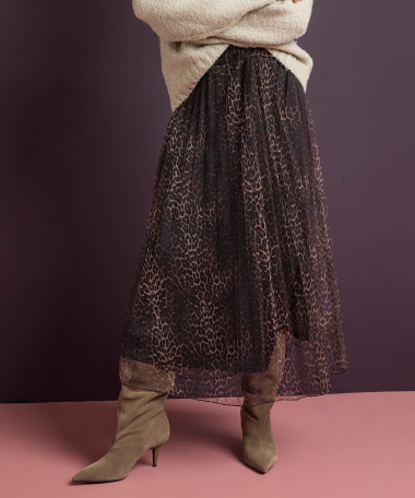 tule rok met print