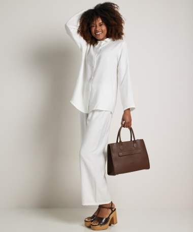 set: lange blouse met broek