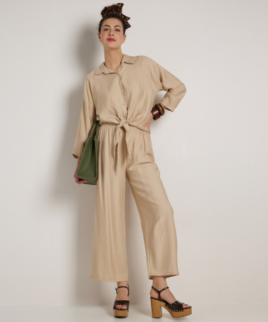 set: knoop blouse met broek