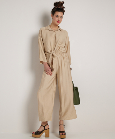 set: knoop blouse met broek