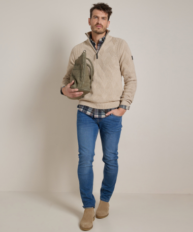 regular fit stretch jeans