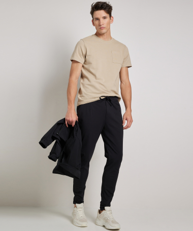 uni broek met elastische boord