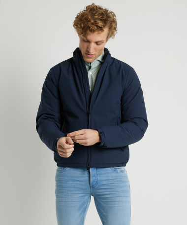 bomber jas blauw