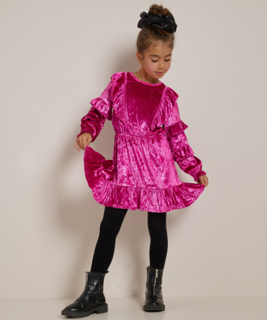 velvet jurk met glans