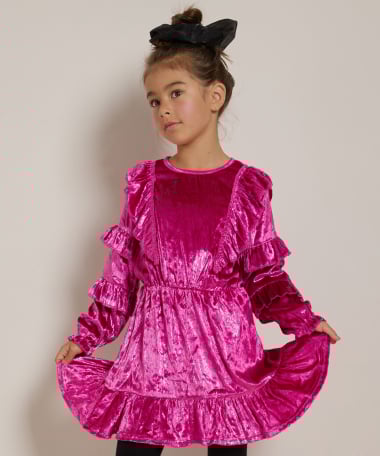 velvet jurk met glans