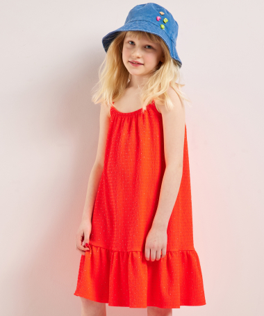 crinkle jurk met glitters