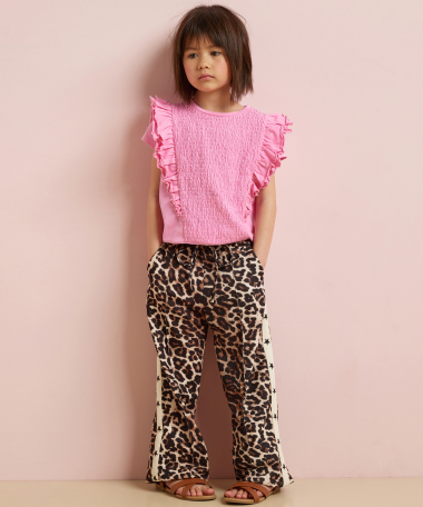 wide fit broek panterprint en sterren