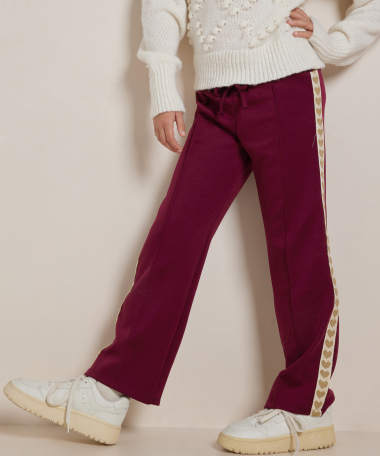 wide fit broek hartjes