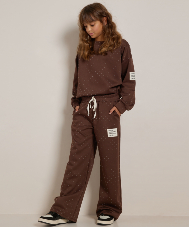 wide fit broek glitters label