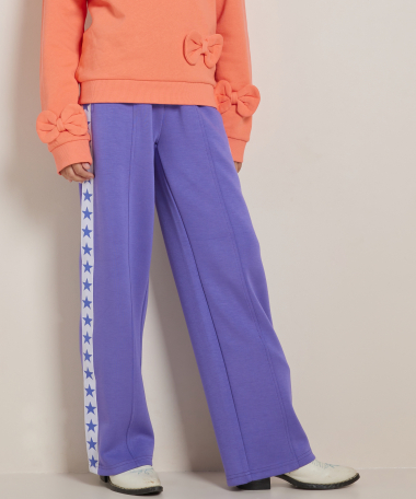wide fit broek met sterrenprint