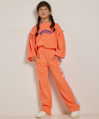 wide fit broek met sterrenprint