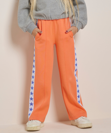 wide fit broek met sterrenprint