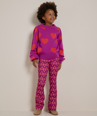 flared fit broek all-over print