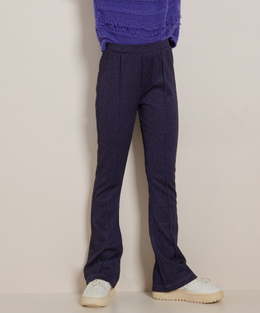 flared fit broek jacquard