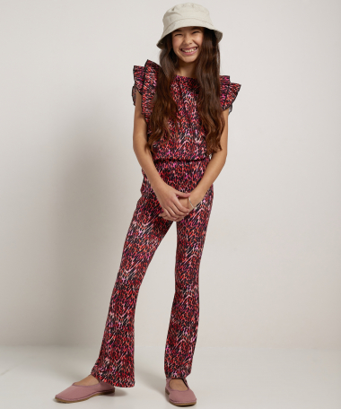 flared fit broek all-over print