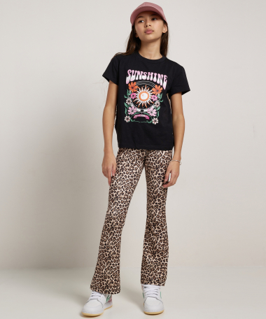 flared fit broek all-over print