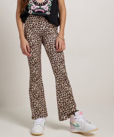 flared fit broek all-over print
