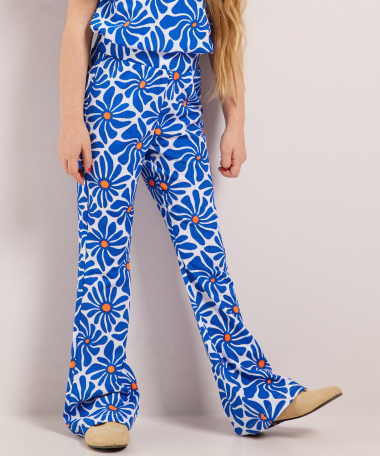 flared fit crinckle broek