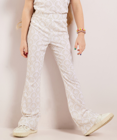 flared fit crinckle broek